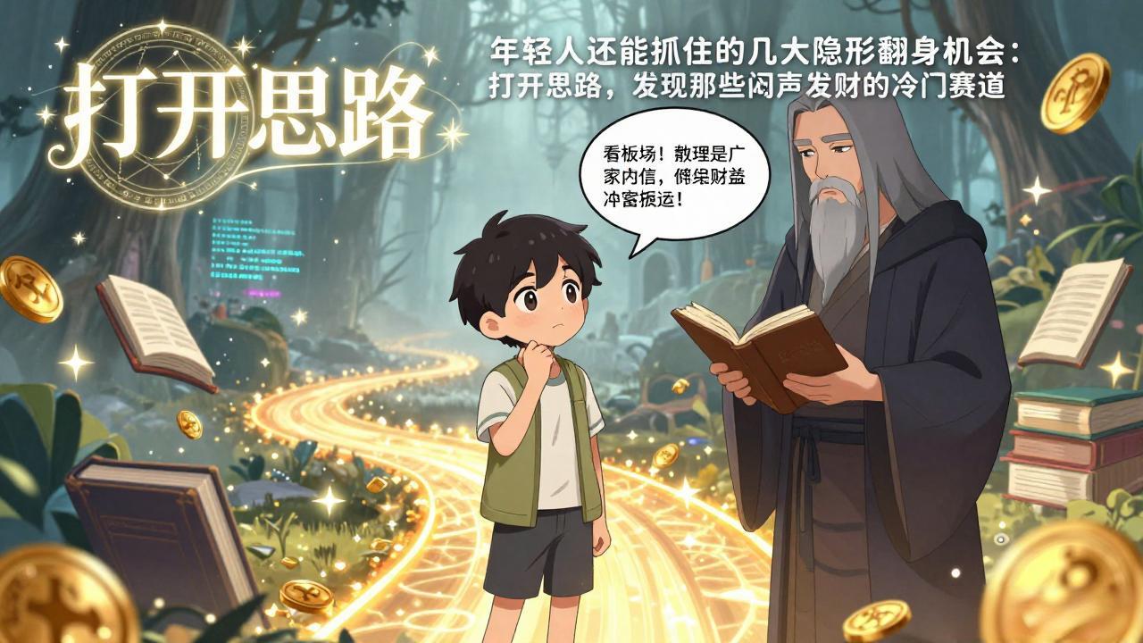 付费文1+2：年轻人还能抓住的几大隐形翻身机会：打开思路，发现那些闷声发财的冷门赛道-俊哥