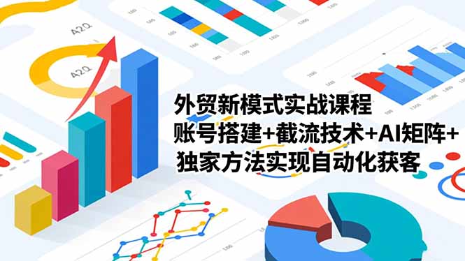 外贸新模式实战课程-更新2月，账号搭建+截流技术+AI矩阵+独家方法实现自动化获客-俊哥
