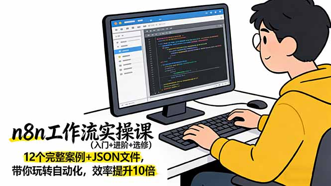 n8n工作流实操课(入门+进阶+选修-俊哥