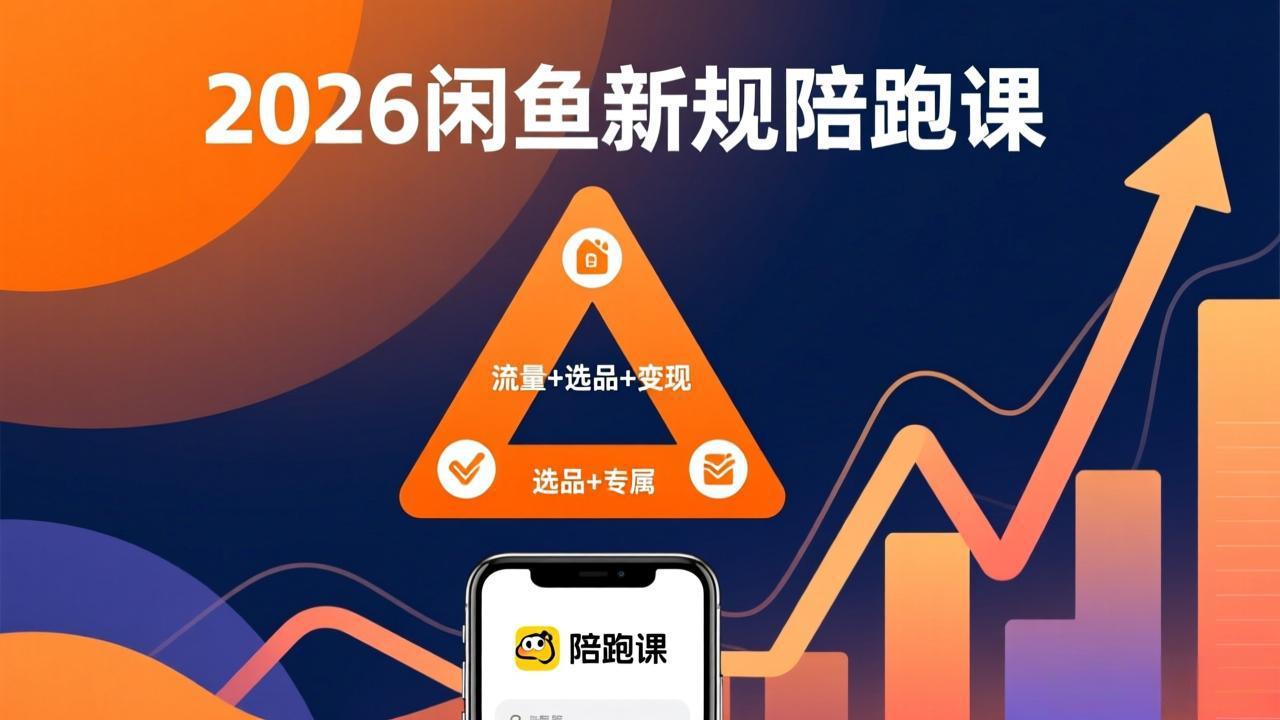 2026闲鱼高阶陪跑课全新上线，带你吃透新规玩转选品流量，从零搭建稳定变现盈利体系-俊哥