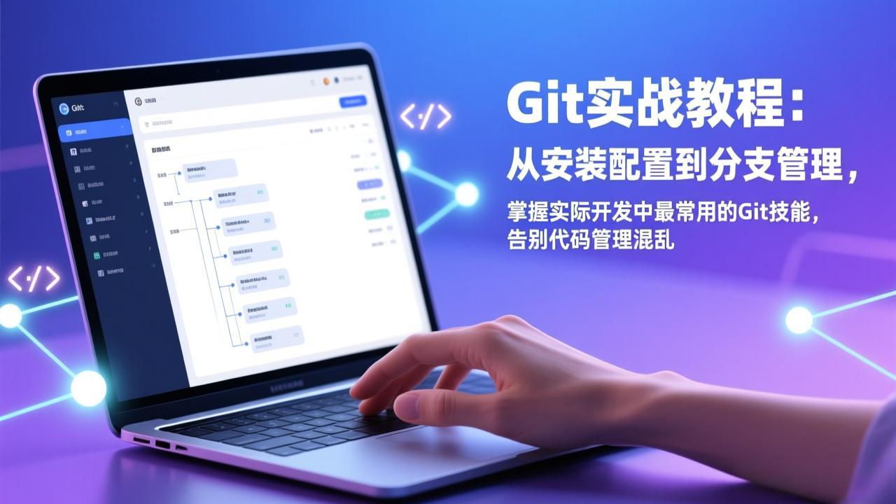 Git实战教程：从安装配置到分支管理，掌握实际开发中最常用的Git技能，告别代码管理混乱-俊哥