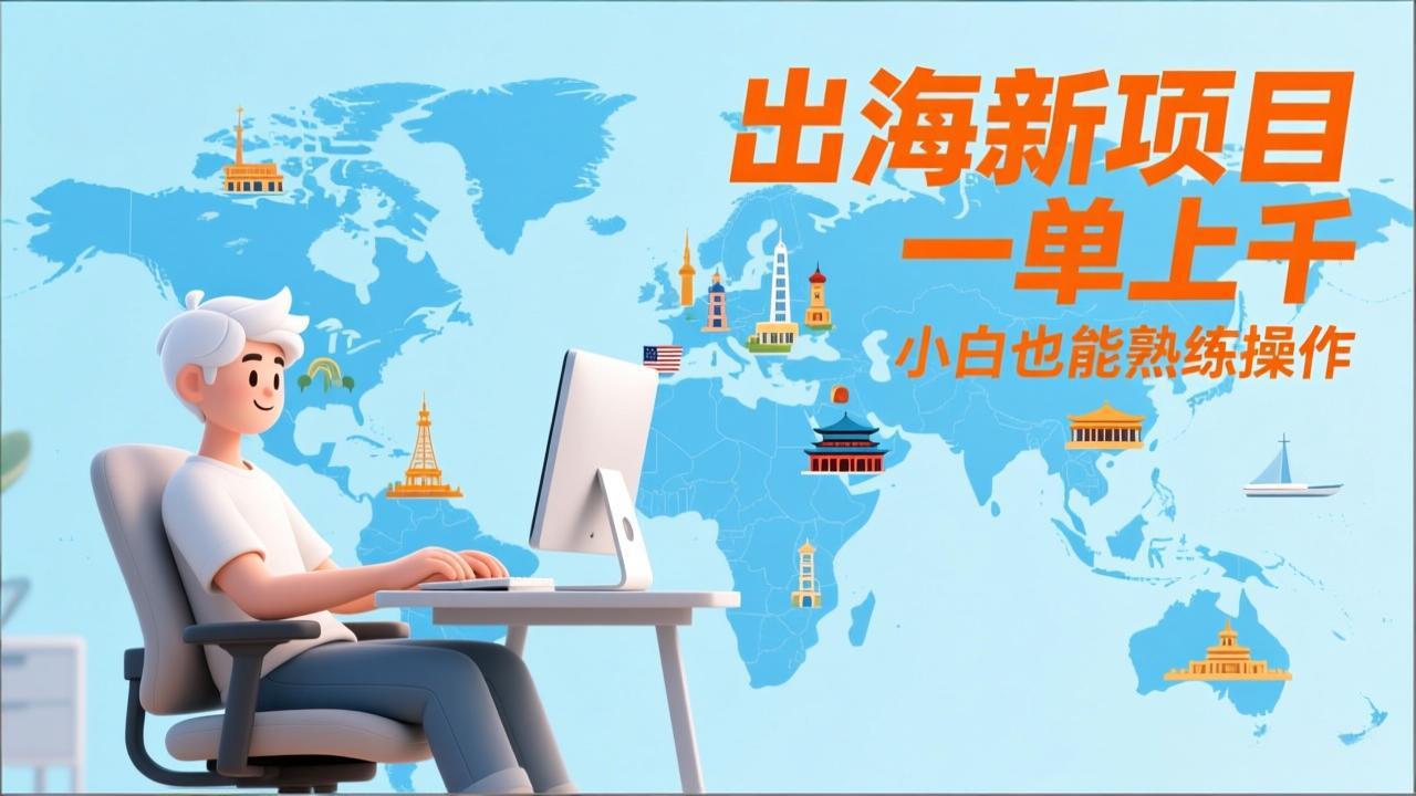 出海新项目,一单上千,小白也能熟练操作-俊哥