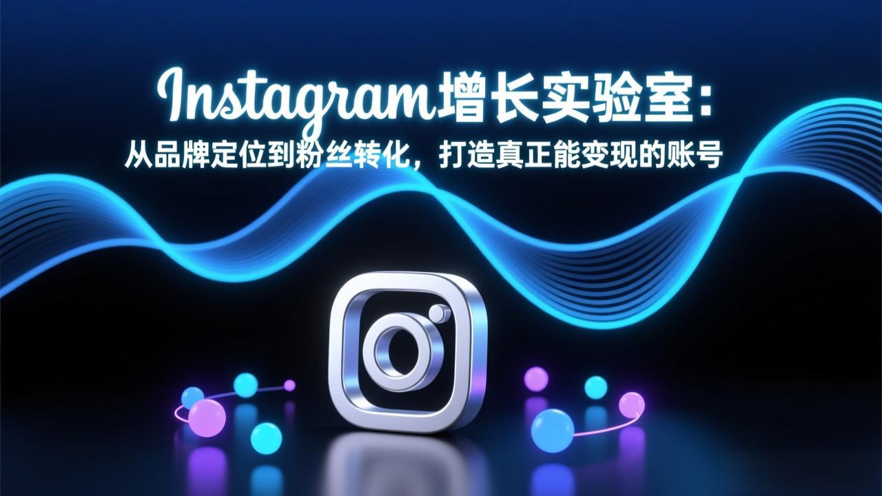Instagram增长实验室：从品牌定位到粉丝转化，打造真正能变现的账号-俊哥