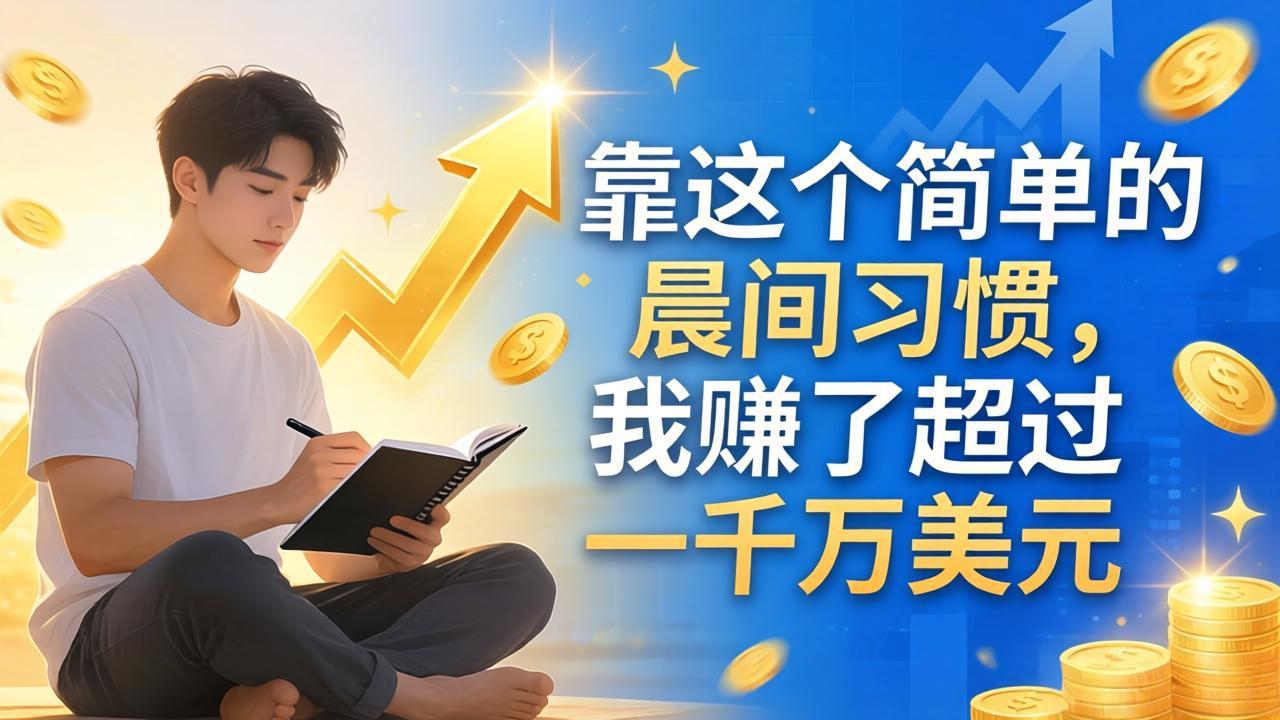 付费文章：靠这个简单的晨间习惯，我赚了超过一千万美元-俊哥