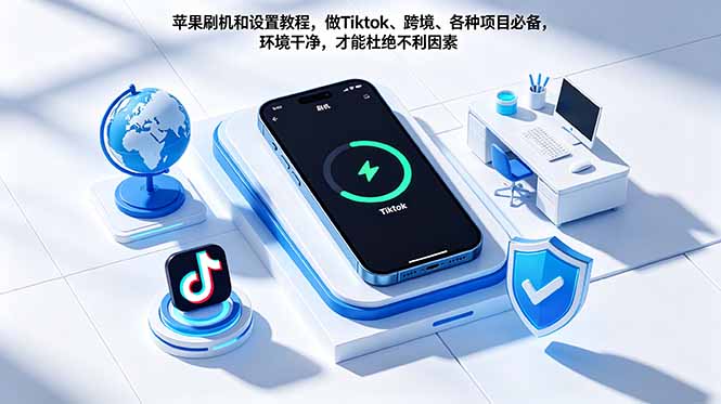 苹果刷机和设置教程，做Tiktok、跨境、各种项目必备，环境干净，才能杜绝不利因素-俊哥