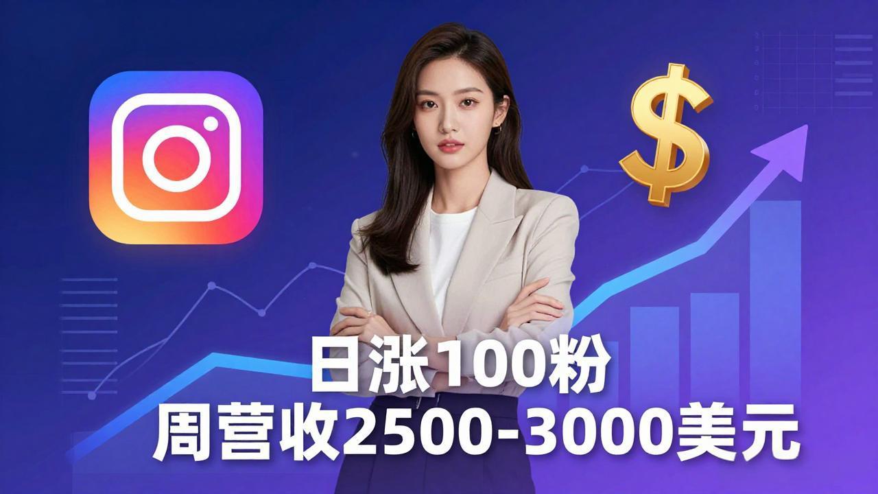 想做数字产品？Sheri亲授：日涨100粉、每周2500至3000美元的营收，Instagram躺着赚-俊哥