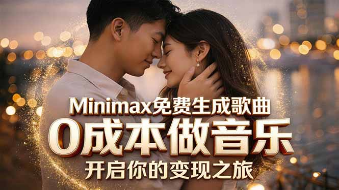 Minimax免费生成歌曲实测！0成本做音乐，说唱流行Lofi一键生成-俊哥