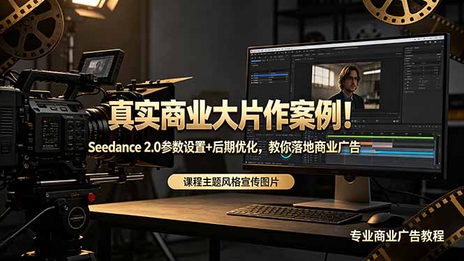 真实商业大片作案例！Seedance 2.0参数设置+后期优化，教你落地商业广告-俊哥