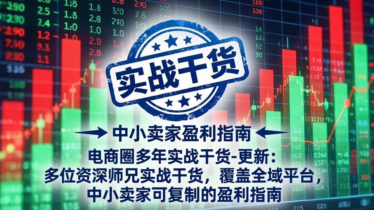 电商圈多年实战干货-更新5月10：多位资深师兄实战干货/覆盖全域平台，中小卖家可复制的盈利指南-俊哥
