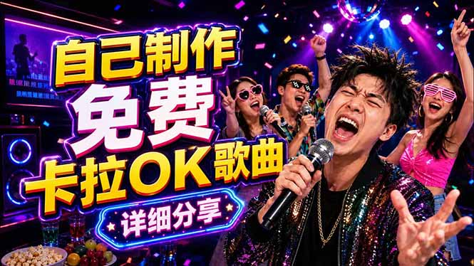 免费卡拉OK歌曲制作全攻略:音轨分离字幕制作,零基础快速做出专业K歌视频-俊哥